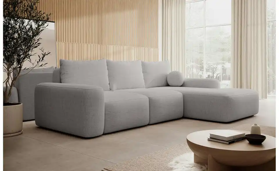 Selsey Ecksofa Carnos mit Schlaffunktion, in Wohnsituation