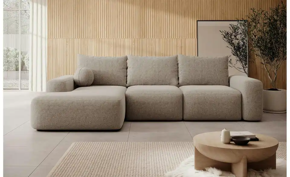 Selsey Ecksofa Carnos mit Schlaffunktion, in Wohnsituation