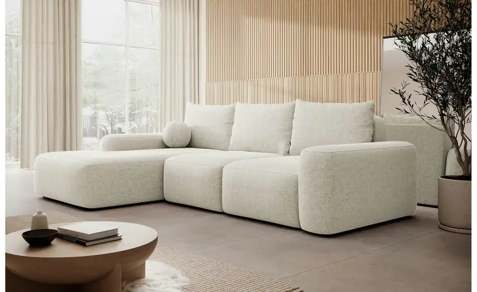 Selsey Ecksofa Carnos mit Schlaffunktion, in Wohnsituation