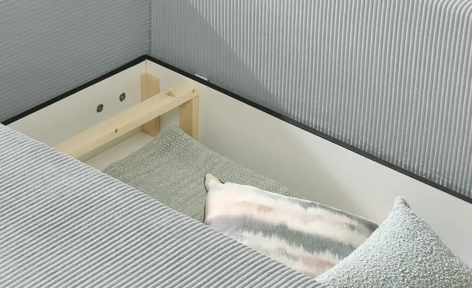 Ecksofa Nelly mit Schlaffunktion, Detailansicht