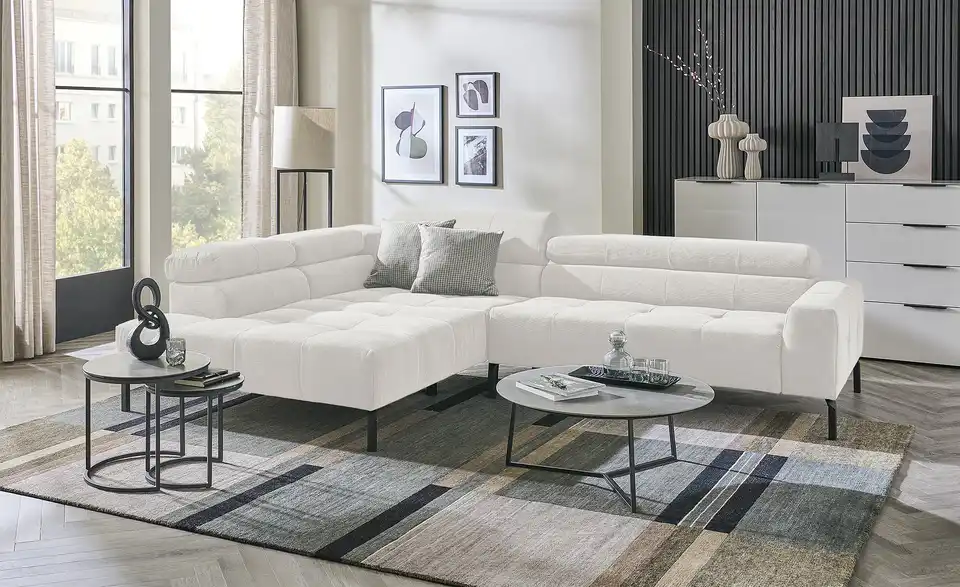 Max Schelling Ecksofa MS Verve verstellbare Kopfteile, in Wohnsituation