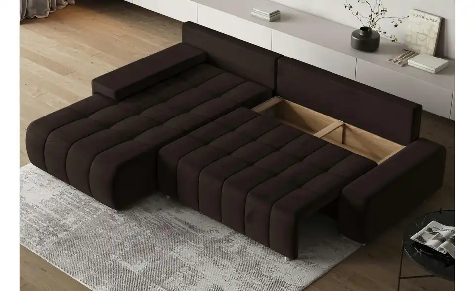 MASSENO Ecksofa Alese mit Schlaffunktion, Funktionsansicht