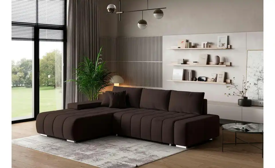 MASSENO Ecksofa Alese mit Schlaffunktion, in Wohnsituation