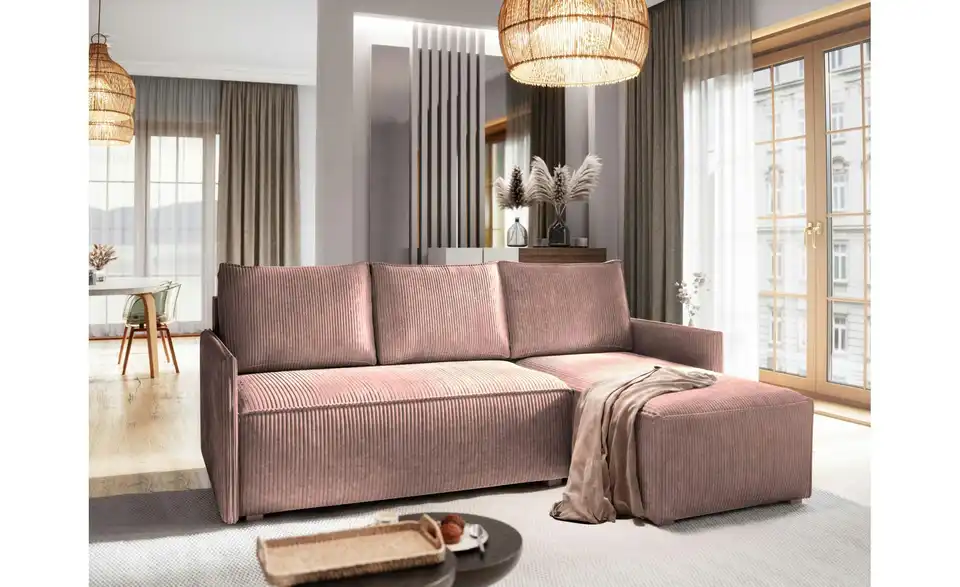 MASSENO Ecksofa Perusi mit Schlaffunktion, in Wohnsituation