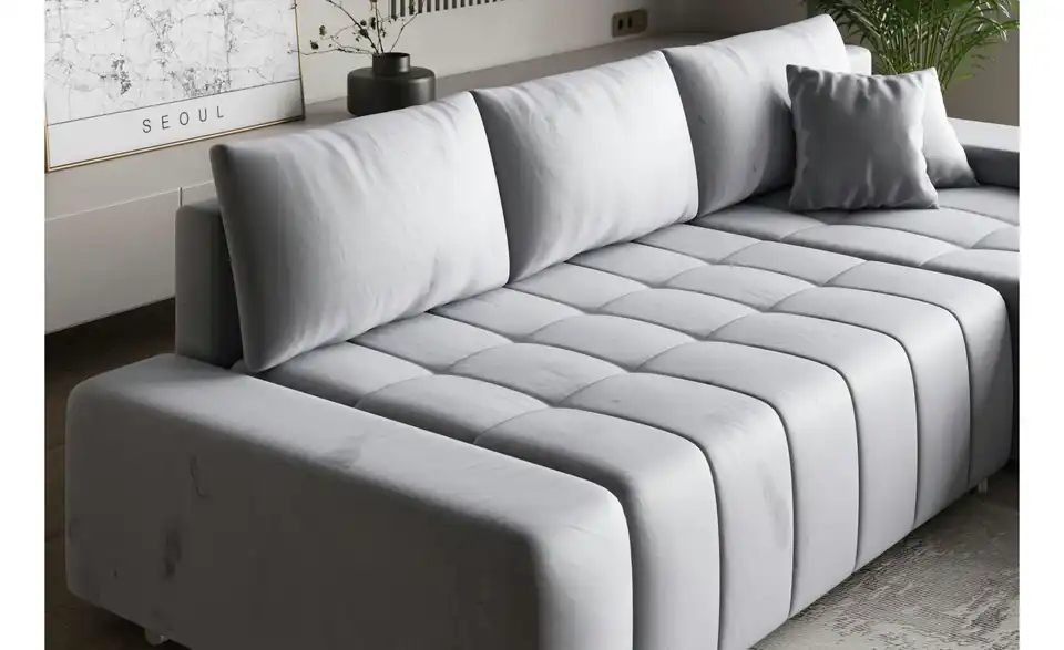 MASSENO Ecksofa Alese mit Schlaffunktion, Detailansicht