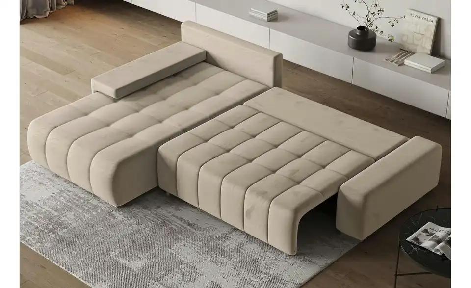 MASSENO Ecksofa Alese mit Schlaffunktion, in Wohnsituation