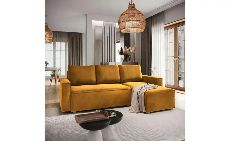 MASSENO Ecksofa Siles mit Schlaffunktion, in Wohnsituation