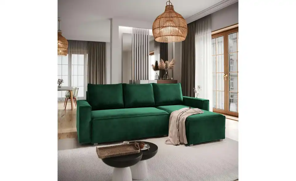 MASSENO Ecksofa Siles mit Schlaffunktion, in Wohnsituation