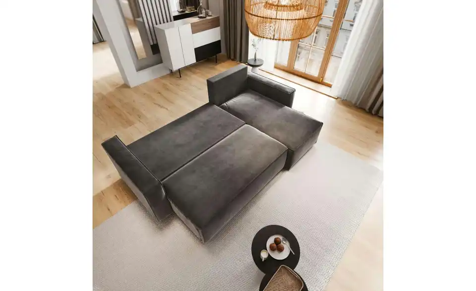 MASSENO Ecksofa Siles mit Schlaffunktion, in Wohnsituation