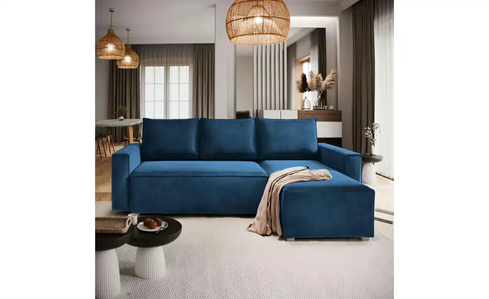 MASSENO Ecksofa Siles mit Schlaffunktion, in Wohnsituation