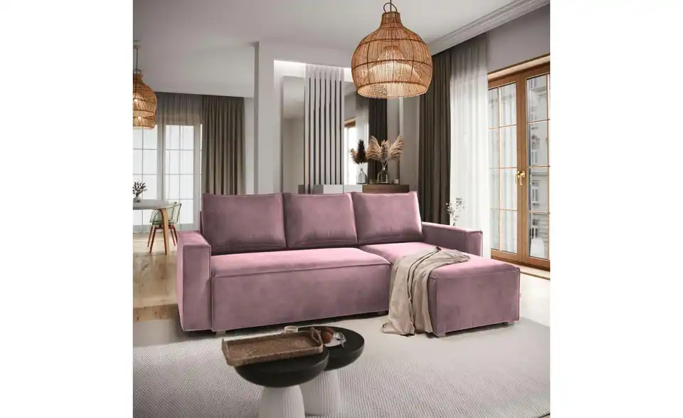 MASSENO Ecksofa Siles mit Schlaffunktion, in Wohnsituation