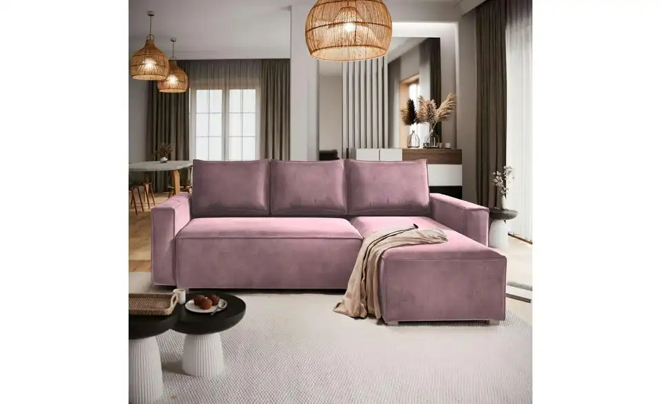 MASSENO Ecksofa Siles mit Schlaffunktion, in Wohnsituation