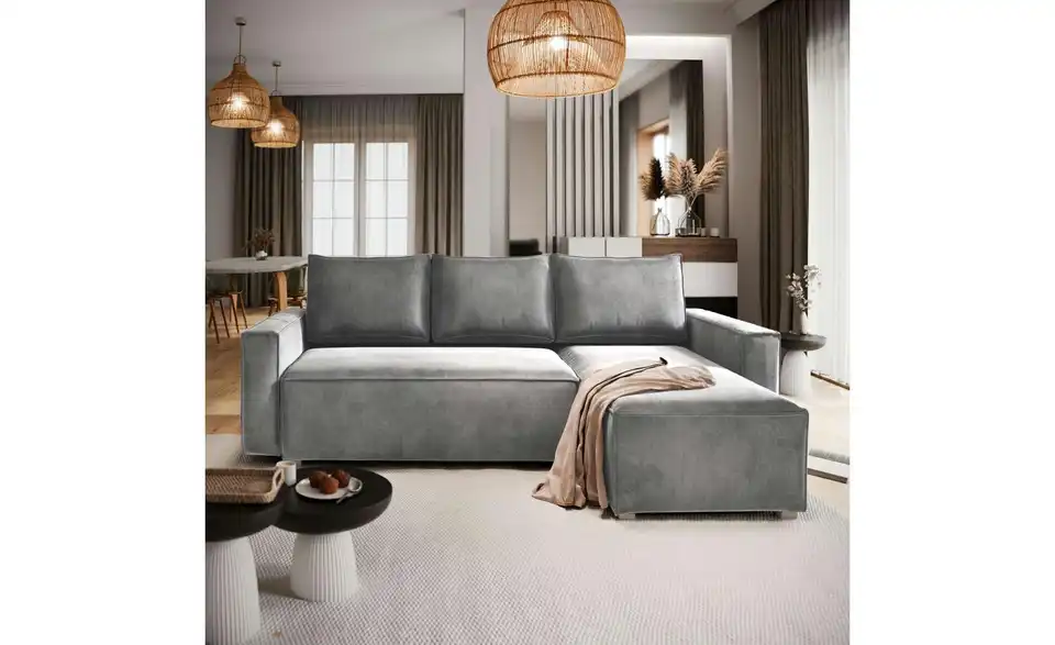 MASSENO Ecksofa Siles mit Schlaffunktion, in Wohnsituation