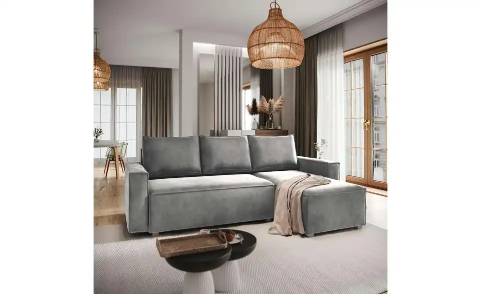 MASSENO Ecksofa Siles mit Schlaffunktion, in Wohnsituation