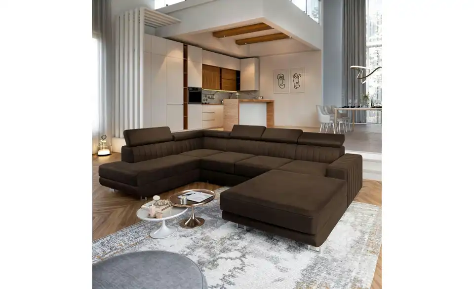 MASSENO Wohnlandschaft Siena mit Schlaffunktion, in Wohnsituation