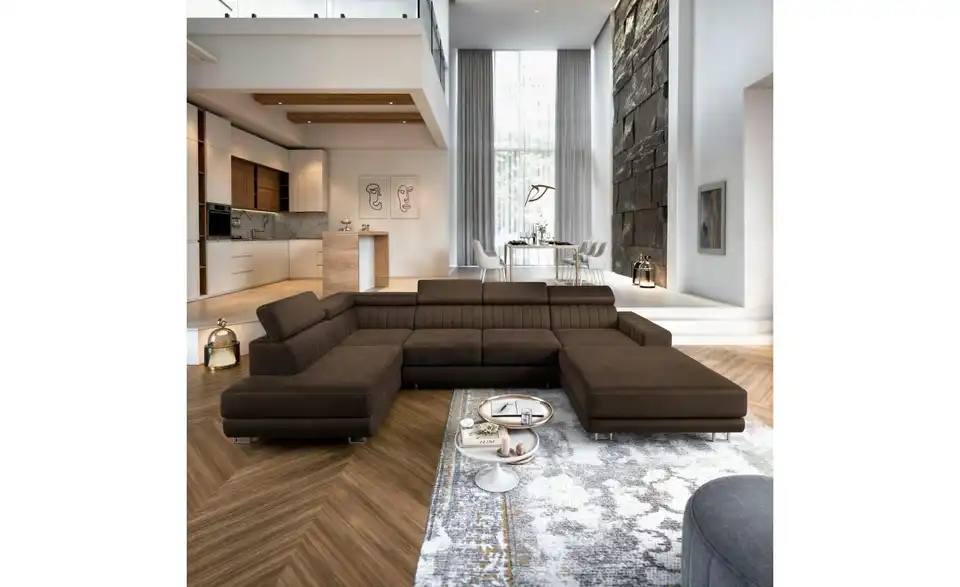 MASSENO Wohnlandschaft Siena mit Schlaffunktion, in Wohnsituation