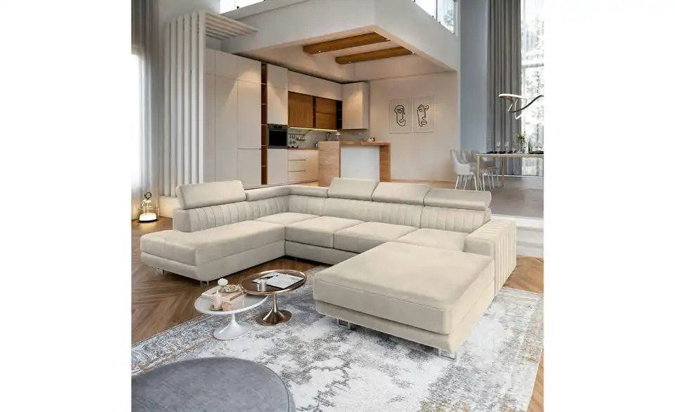 MASSENO Wohnlandschaft Siena mit Schlaffunktion, in Wohnsituation