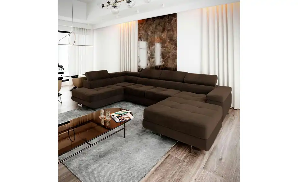 MASSENO Wohnlandschaft Casone mit Schlaffunktion, in Wohnsituation