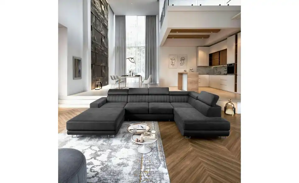 MASSENO Wohnlandschaft Siena mit Schlaffunktion, in Wohnsituation