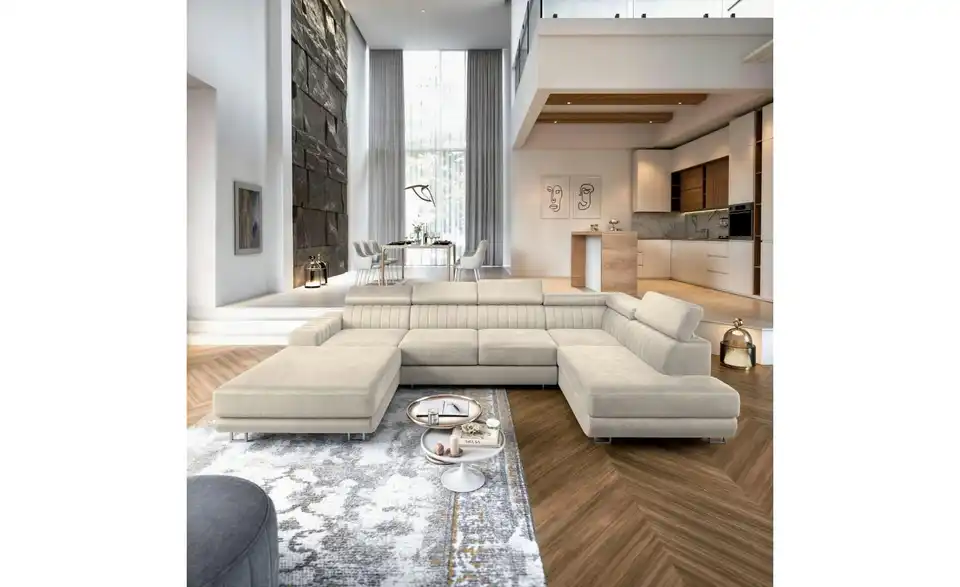 MASSENO Wohnlandschaft Siena mit Schlaffunktion, in Wohnsituation