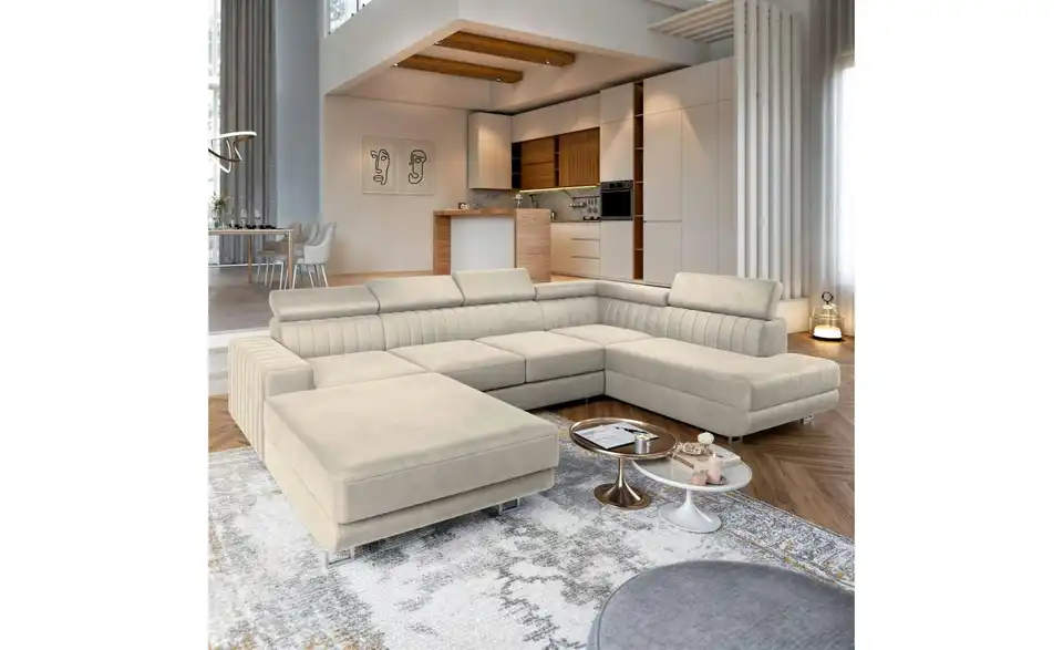 MASSENO Wohnlandschaft Siena mit Schlaffunktion, in Wohnsituation