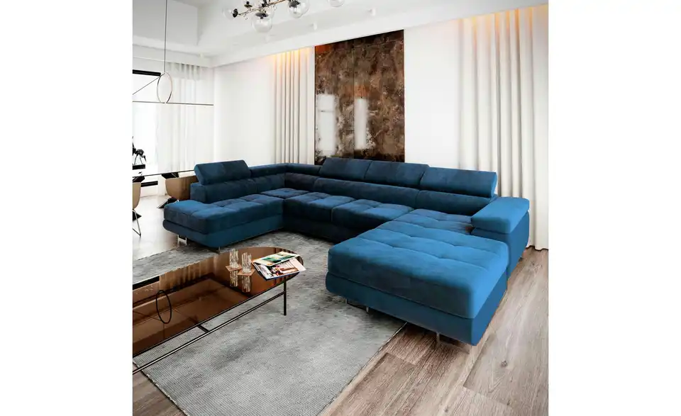 MASSENO Wohnlandschaft Casone mit Schlaffunktion, in Wohnsituation