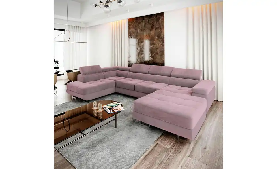 MASSENO Wohnlandschaft Casone mit Schlaffunktion, in Wohnsituation