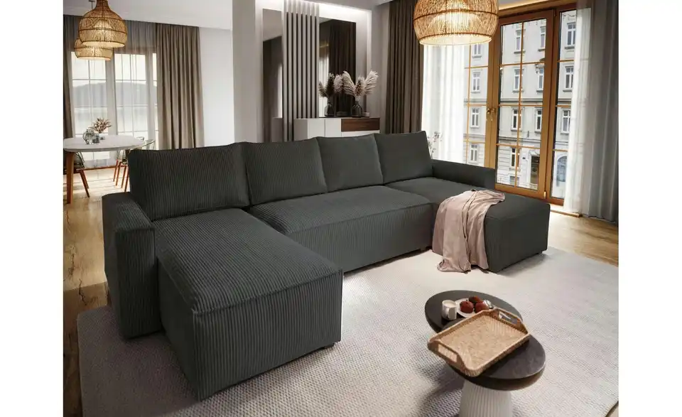 MASSENO Wohnlandschaft Aspra mit Schlaffunktion, in Wohnsituation