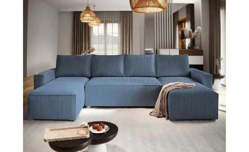 MASSENO Wohnlandschaft Aspra mit Schlaffunktion, in Wohnsituation