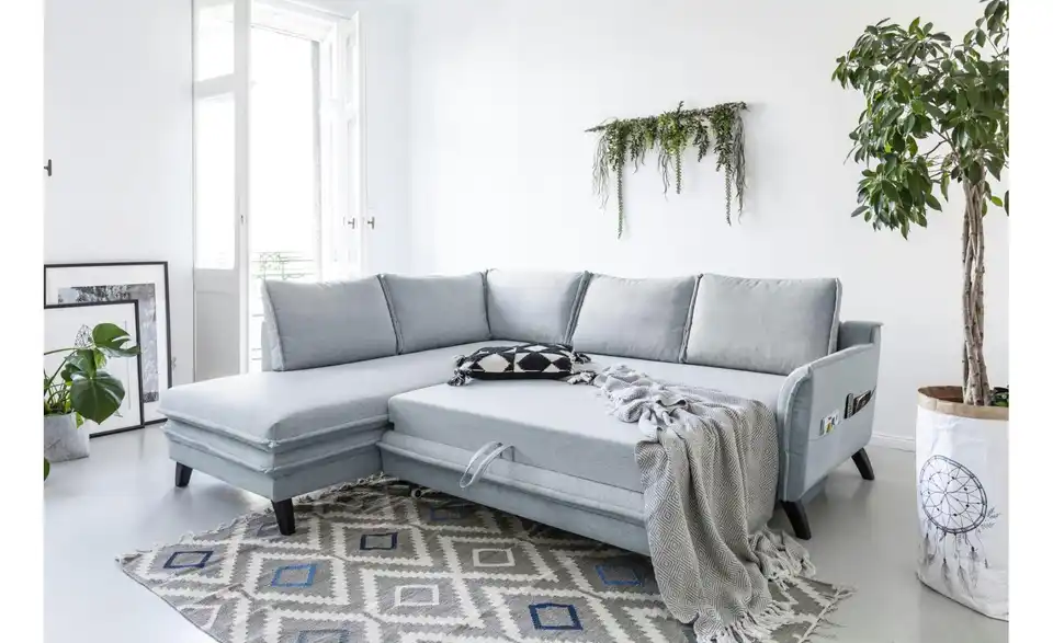 Miuform Ecksofa Charming Charlie mit Schlaffunktion, Funktionsansicht