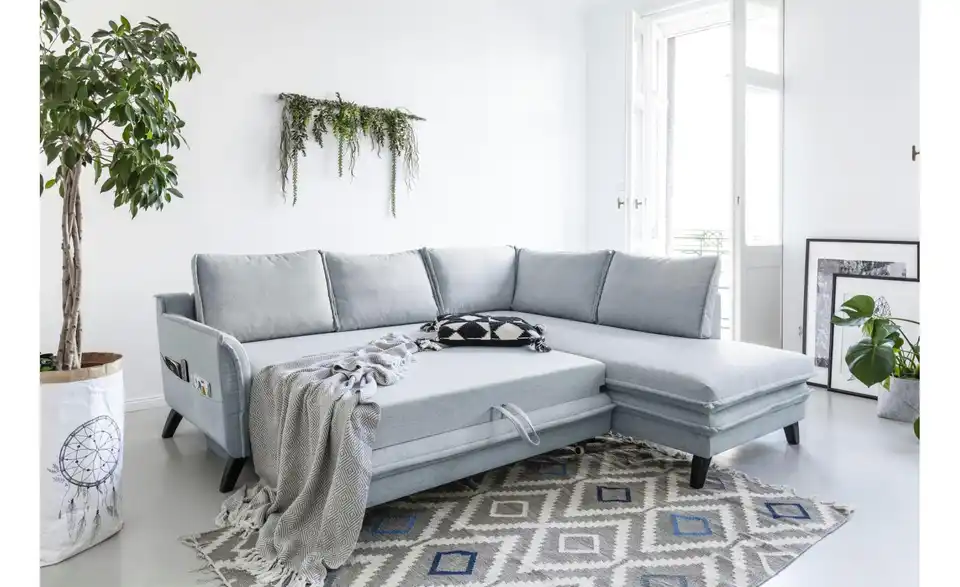 Miuform Ecksofa Charming Charlie mit Schlaffunktion, Funktionsansicht