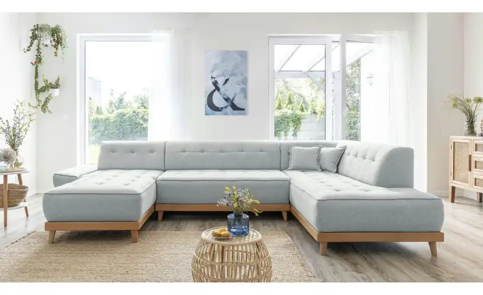 Miuform Wohnlandschaft Dazzling Daisy mit Schlaffunktion, in Wohnsituation