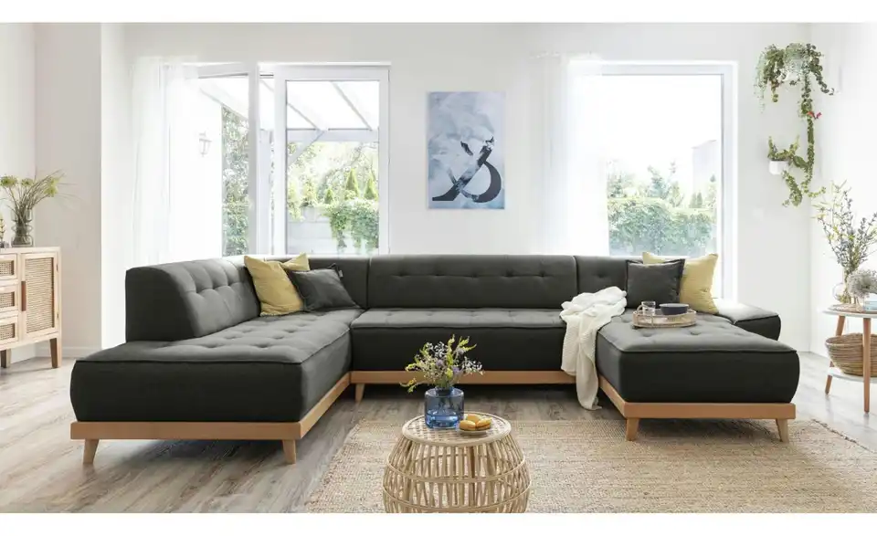 Miuform Wohnlandschaft Dazzling Daisy mit Schlaffunktion, in Wohnsituation