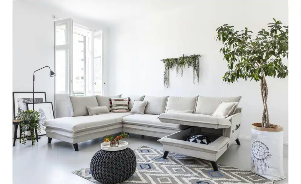 Miuform Wohnlandschaft Charming Charlie mit Schlaffunktion, Funktionsansicht