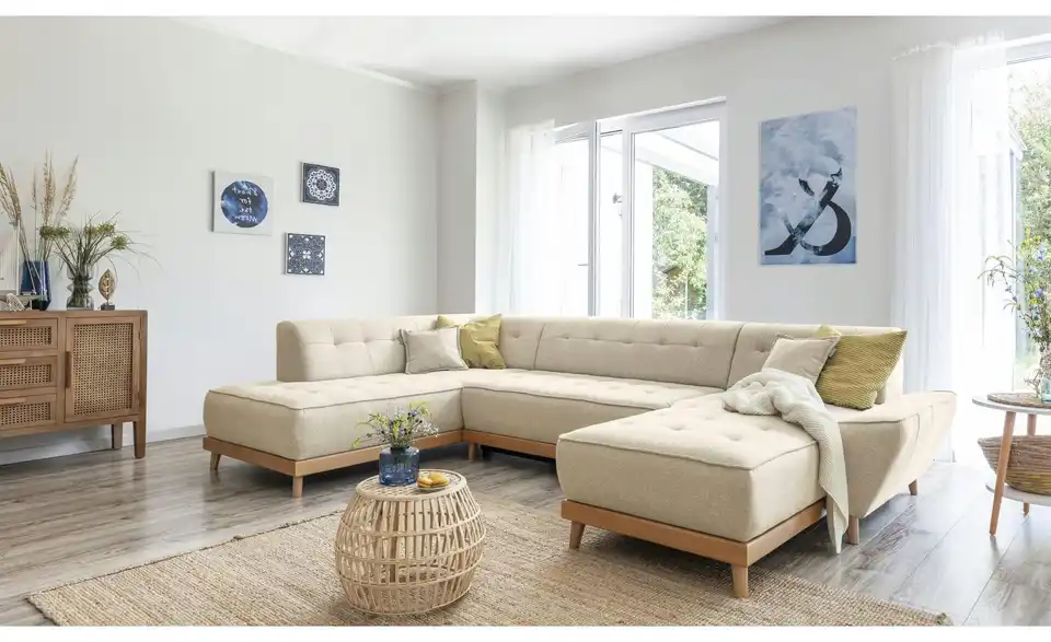 Miuform Wohnlandschaft Dazzling Daisy mit Schlaffunktion, in Wohnsituation