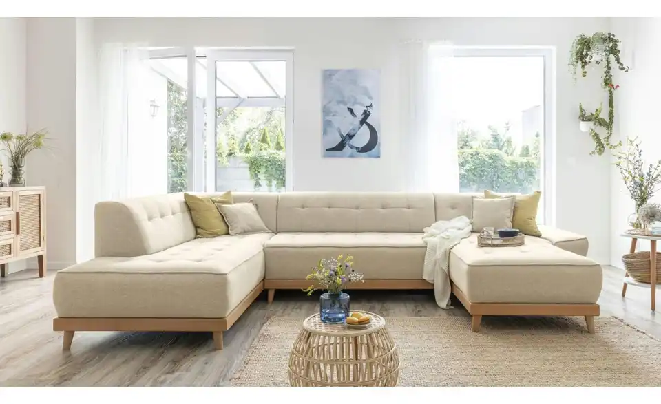 Miuform Wohnlandschaft Dazzling Daisy mit Schlaffunktion, in Wohnsituation