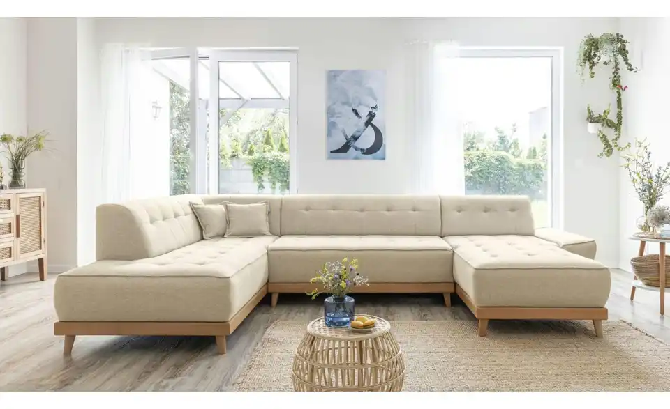 Miuform Wohnlandschaft Dazzling Daisy mit Schlaffunktion, in Wohnsituation