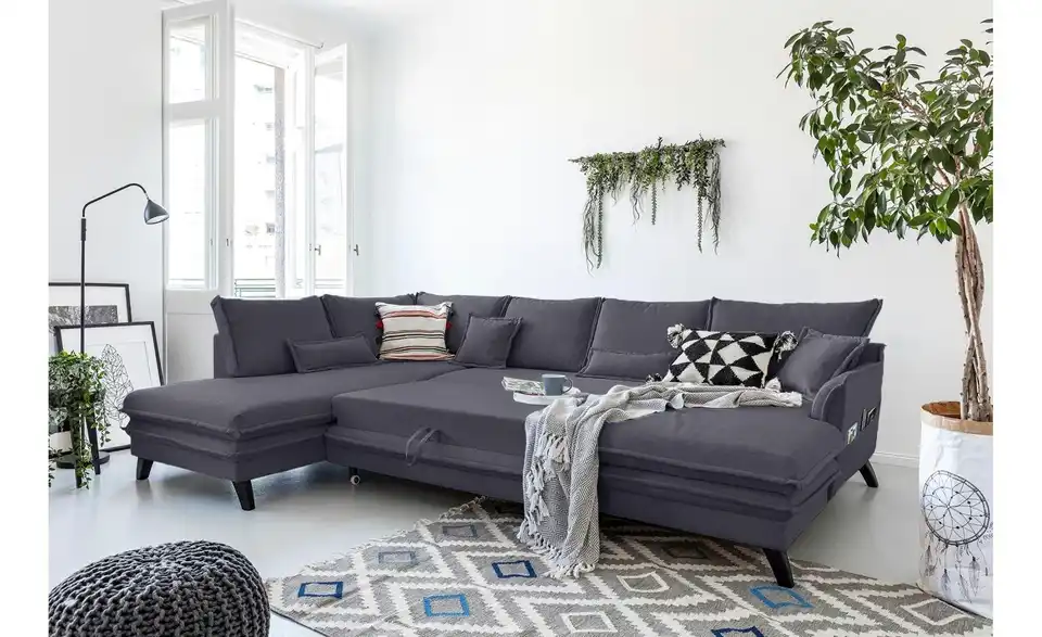 Miuform Wohnlandschaft Charming Charlie mit Schlaffunktion, Funktionsansicht