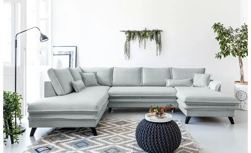 Miuform Wohnlandschaft Charming Charlie mit Schlaffunktion, in Wohnsituation