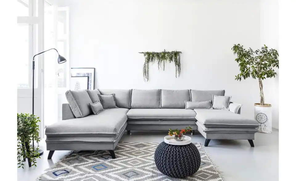 Miuform Wohnlandschaft Charming Charlie mit Schlaffunktion, in Wohnsituation