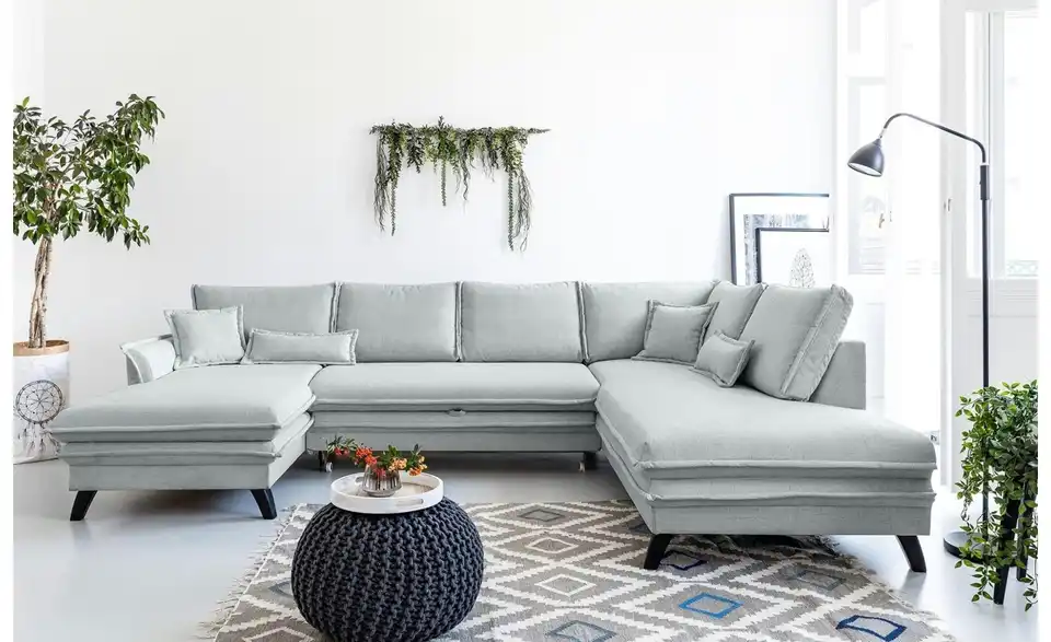 Miuform Wohnlandschaft Charming Charlie mit Schlaffunktion, in Wohnsituation