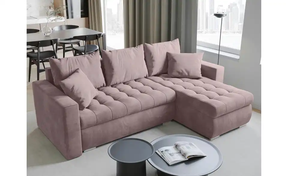 Ecksofa mit Schlaffunktion Luis, in Wohnsituation