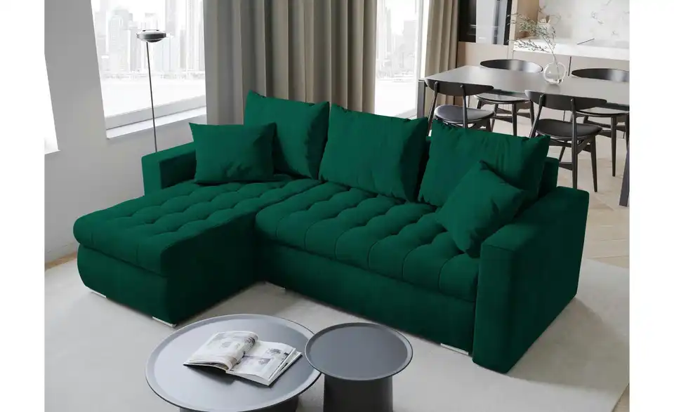 Ecksofa mit Schlaffunktion Luis, in Wohnsituation