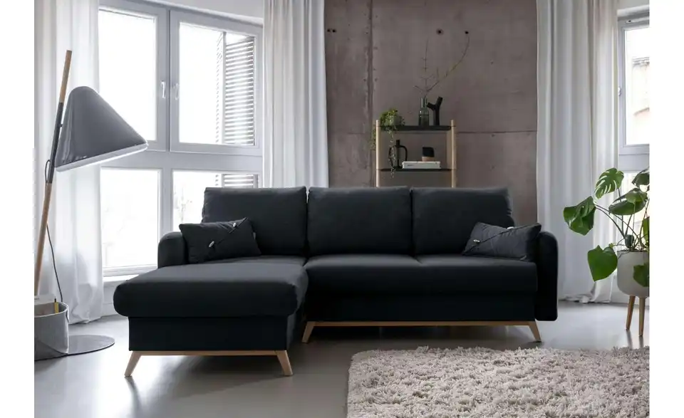 Miuform Ecksofa Scandic Lagom mit Schlaffunktion, in Wohnsituation