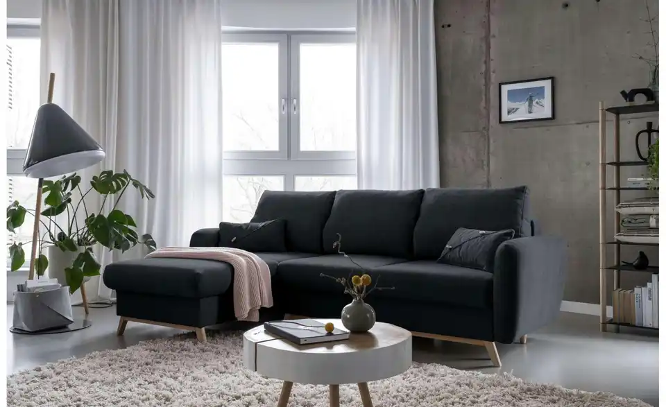 Miuform Ecksofa Scandic Lagom mit Schlaffunktion, in Wohnsituation