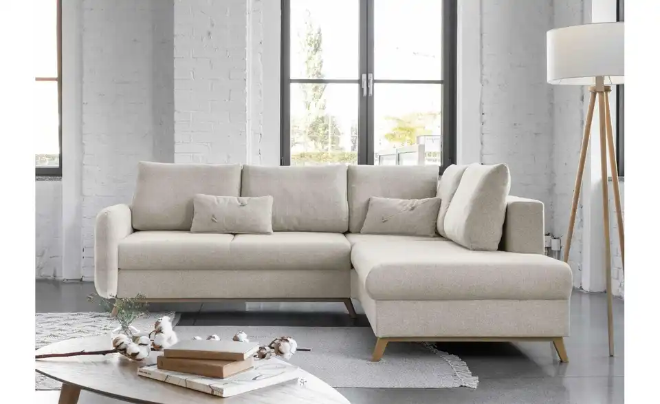 Miuform Ecksofa Scandic Lagom mit Schlaffuntkion, in Wohnsituation