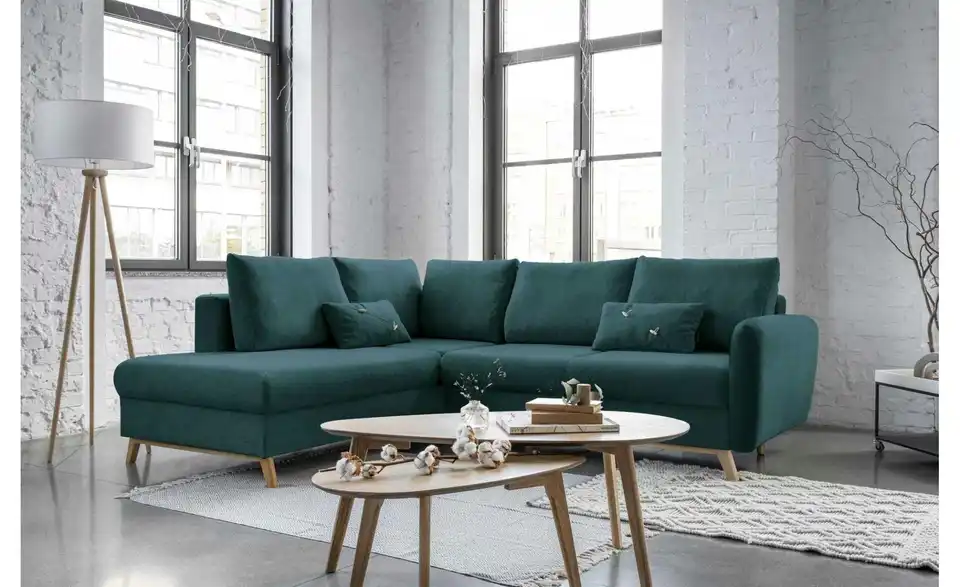 Miuform Ecksofa Scandic Lagom mit Schlaffuntkion, in Wohnsituation