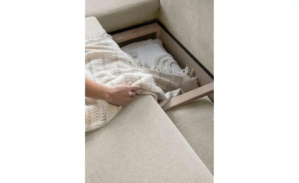 Miuform Ecksofa Scandic Lagom mit Schlaffuntkion, Detailansicht