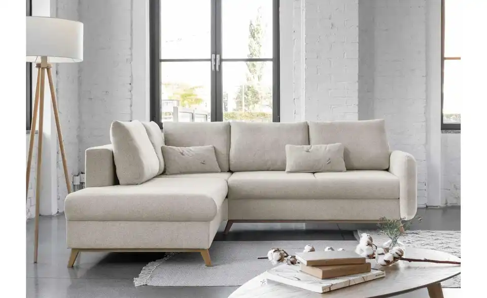 Miuform Ecksofa Scandic Lagom mit Schlaffuntkion, in Wohnsituation