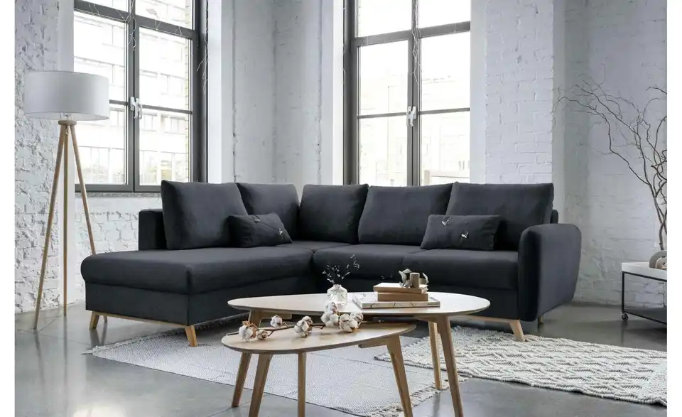 Miuform Ecksofa Scandic Lagom mit Schlaffuntkion, in Wohnsituation
